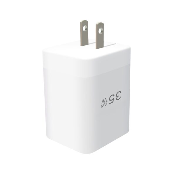 35W Dual Port Fast Charger (With retractable cord) - Image 2