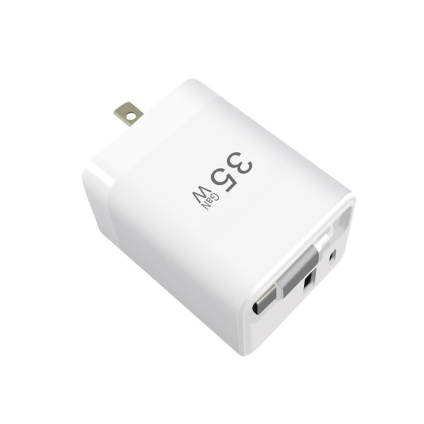 35W Dual Port Fast Charger (With retractable cord) - Image 4