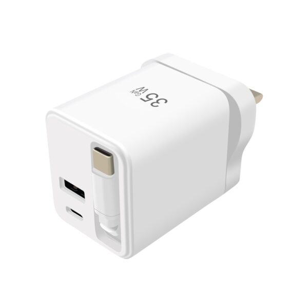 35W Fast Charging Charger (With retractable cord) - Image 4